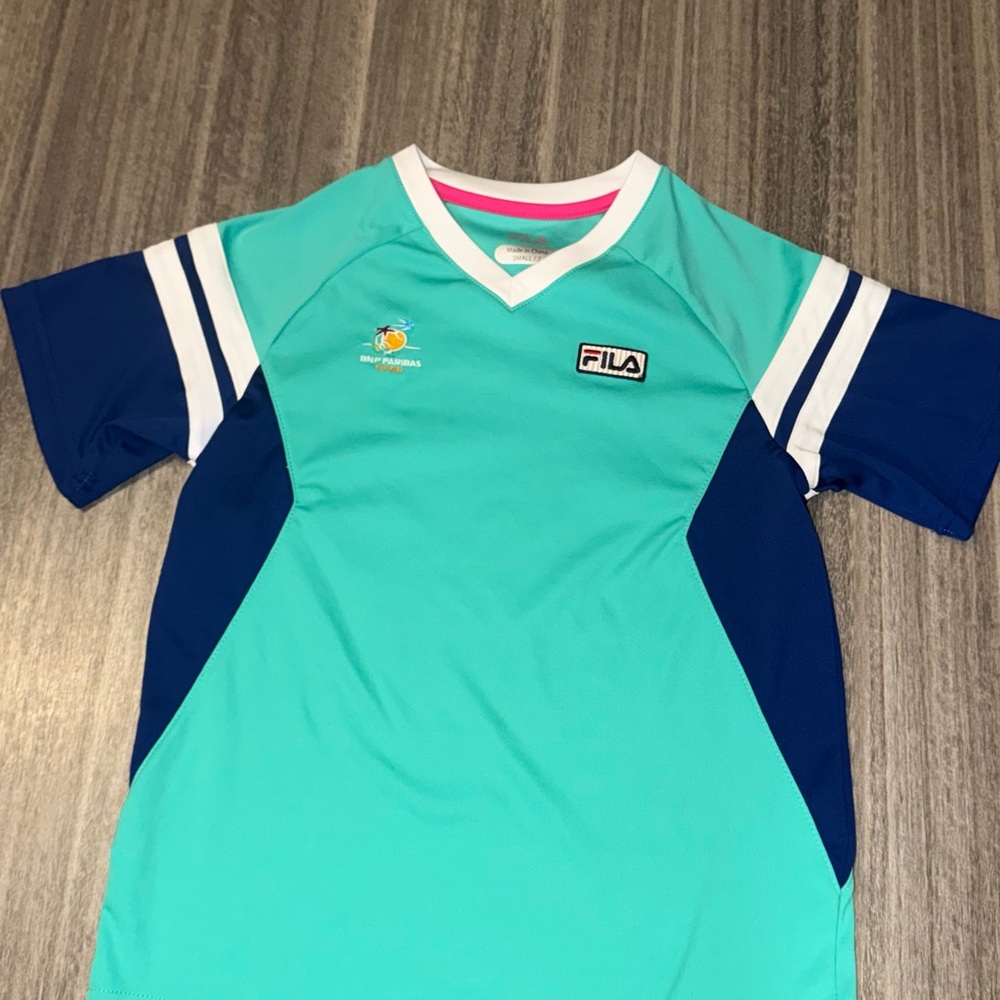Fila Teal and Navy Athletic Shirt